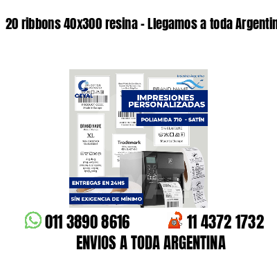 20 ribbons 40x300 resina - Llegamos a toda Argentina