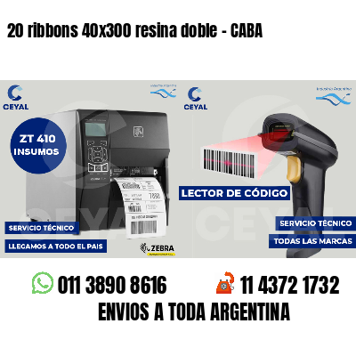 20 ribbons 40x300 resina doble - CABA