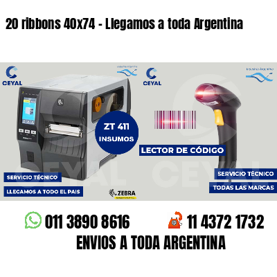 20 ribbons 40x74 - Llegamos a toda Argentina