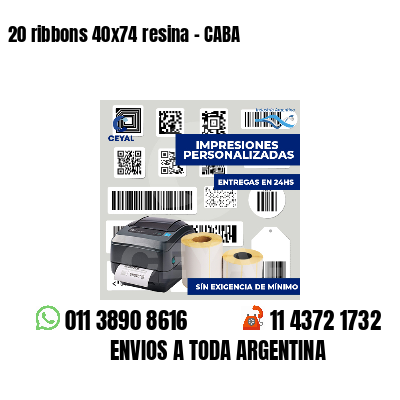 20 ribbons 40x74 resina - CABA