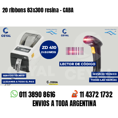 20 ribbons 83x300 resina - CABA