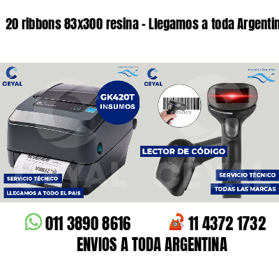 20 ribbons 83x300 resina - Llegamos a toda Argentina