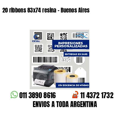 20 ribbons 83x74 resina - Buenos Aires