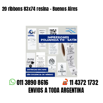 20 ribbons 83x74 resina - Buenos Aires