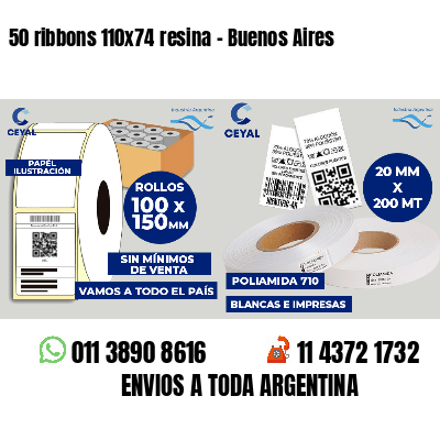 50 ribbons 110x74 resina - Buenos Aires