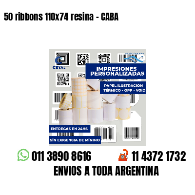 50 ribbons 110x74 resina - CABA