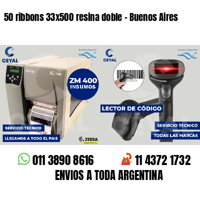 50 ribbons 33x500 resina doble - Buenos Aires