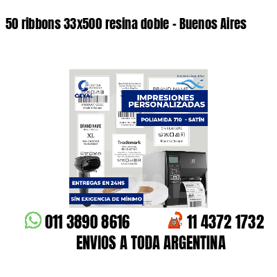 50 ribbons 33x500 resina doble - Buenos Aires