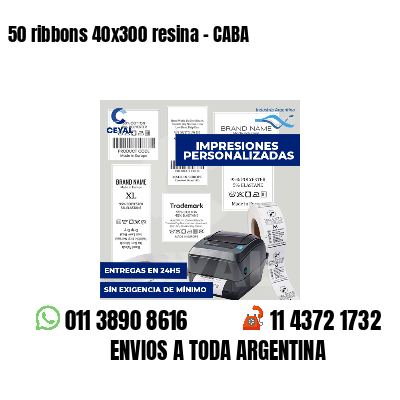 50 ribbons 40x300 resina - CABA