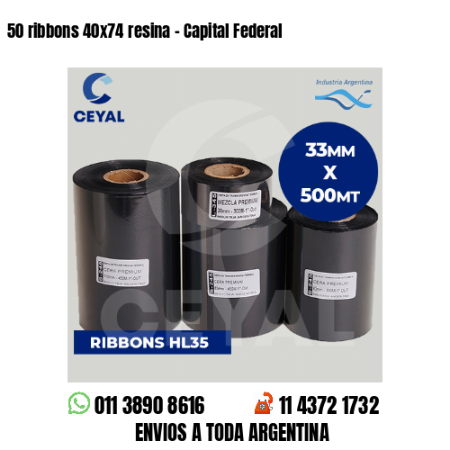 50 ribbons 40×74 resina – Capital Federal