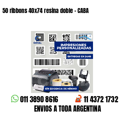 50 ribbons 40x74 resina doble - CABA