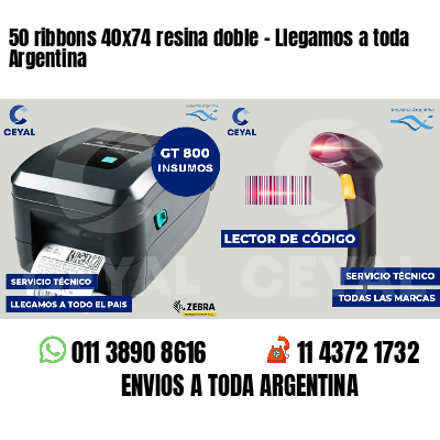 50 ribbons 40x74 resina doble - Llegamos a toda Argentina