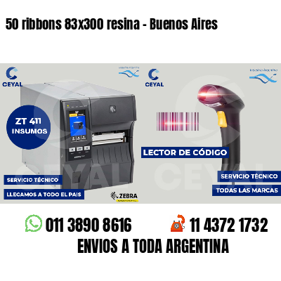 50 ribbons 83x300 resina - Buenos Aires