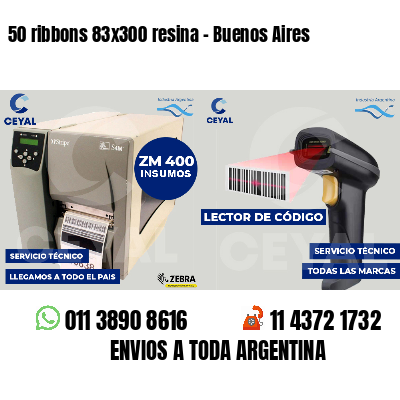 50 ribbons 83x300 resina - Buenos Aires