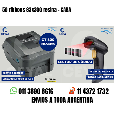 50 ribbons 83x300 resina - CABA