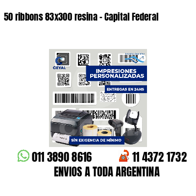 50 ribbons 83x300 resina - Capital Federal