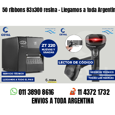 50 ribbons 83x300 resina - Llegamos a toda Argentina