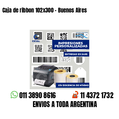 Caja de ribbon 102x300 - Buenos Aires