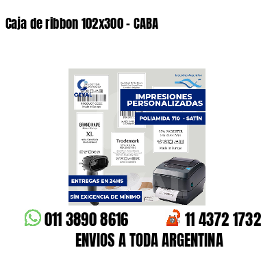 Caja de ribbon 102x300 - CABA