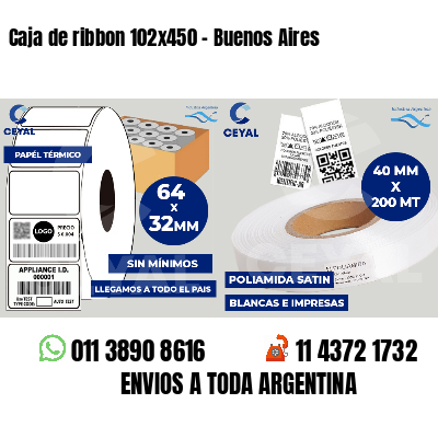 Caja de ribbon 102x450 - Buenos Aires