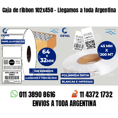 Caja de ribbon 102x450 - Llegamos a toda Argentina