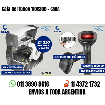 Caja de ribbon 110x300 - CABA