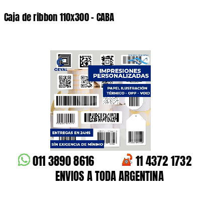 Caja de ribbon 110x300 - CABA