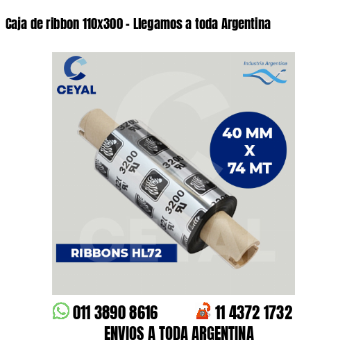 Caja de ribbon 110×300 – Llegamos a toda Argentina