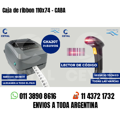 Caja de ribbon 110x74 - CABA