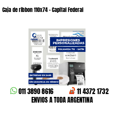 Caja de ribbon 110x74 - Capital Federal