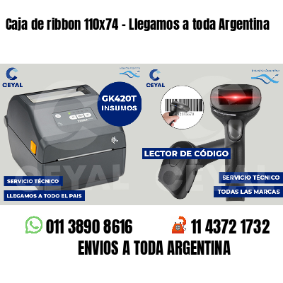 Caja de ribbon 110x74 - Llegamos a toda Argentina