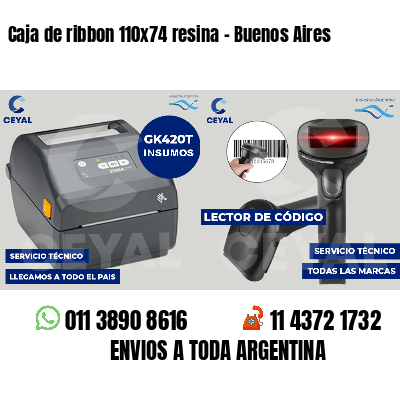 Caja de ribbon 110x74 resina - Buenos Aires