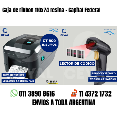 Caja de ribbon 110x74 resina - Capital Federal