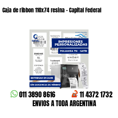 Caja de ribbon 110x74 resina - Capital Federal