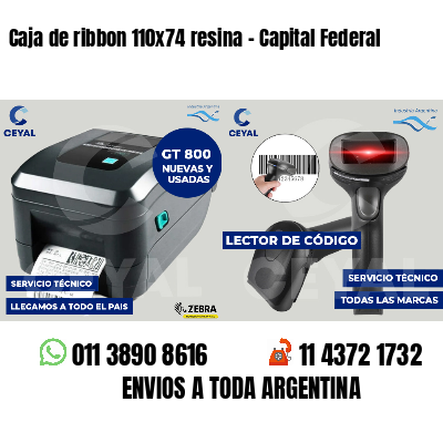 Caja de ribbon 110x74 resina - Capital Federal