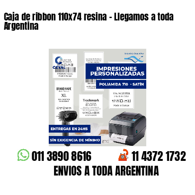 Caja de ribbon 110x74 resina - Llegamos a toda Argentina