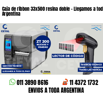 Caja de ribbon 33x500 resina doble - Llegamos a toda Argentina