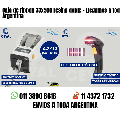 Caja de ribbon 33x500 resina doble - Llegamos a toda Argentina