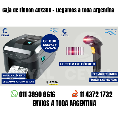 Caja de ribbon 40x300 - Llegamos a toda Argentina