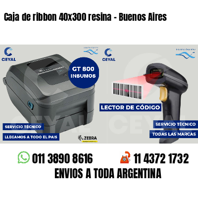 Caja de ribbon 40x300 resina - Buenos Aires