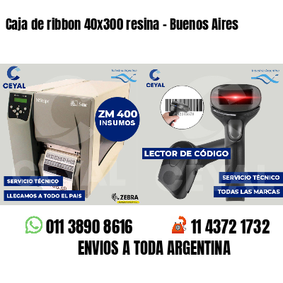 Caja de ribbon 40x300 resina - Buenos Aires