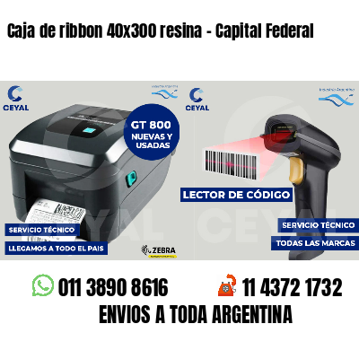 Caja de ribbon 40x300 resina - Capital Federal