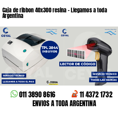 Caja de ribbon 40x300 resina - Llegamos a toda Argentina