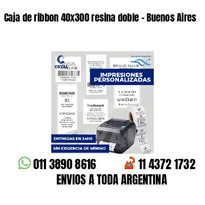 Caja de ribbon 40x300 resina doble - Buenos Aires