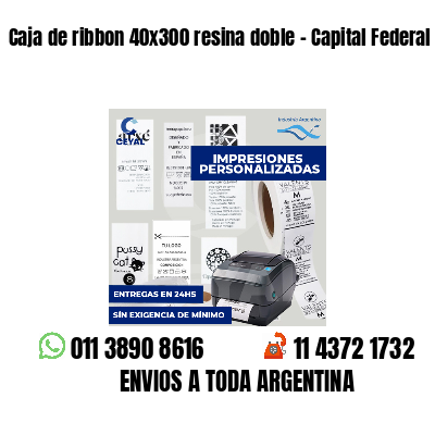 Caja de ribbon 40x300 resina doble - Capital Federal