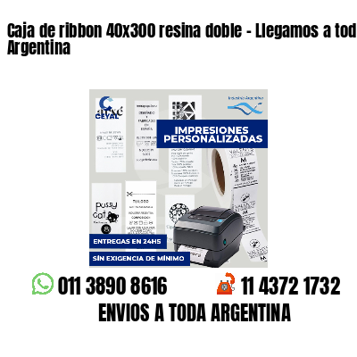 Caja de ribbon 40x300 resina doble - Llegamos a toda Argentina