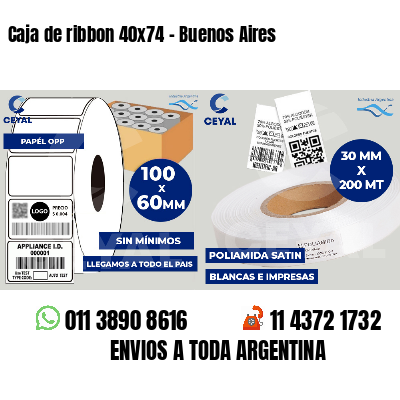 Caja de ribbon 40x74 - Buenos Aires