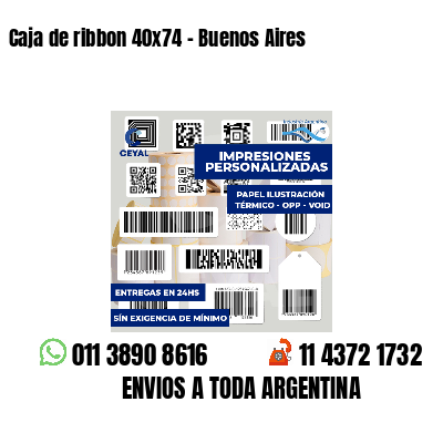 Caja de ribbon 40x74 - Buenos Aires