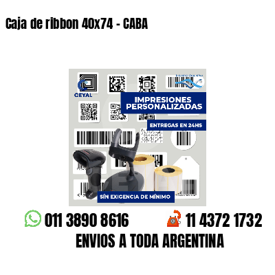 Caja de ribbon 40x74 - CABA