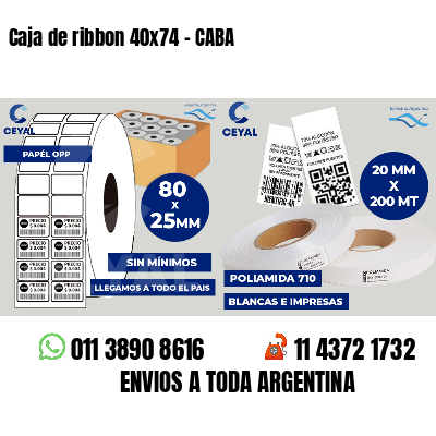 Caja de ribbon 40x74 - CABA